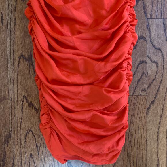 Nookie Cooper Midi Dress MSRP $299 | Tangerine | Size Small - Picture 7 of 13